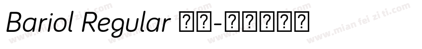 Bariol Regular 常规字体转换